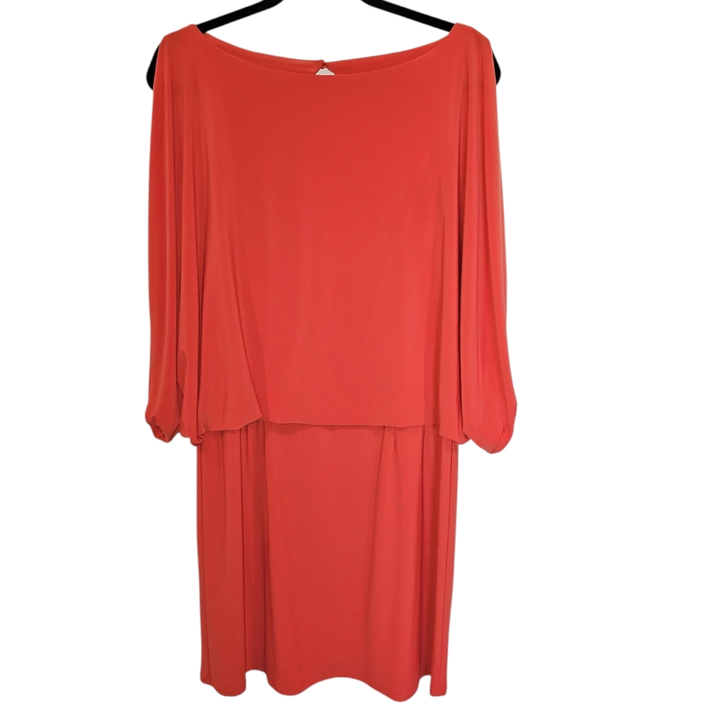 Elegant Coral Women's Dress